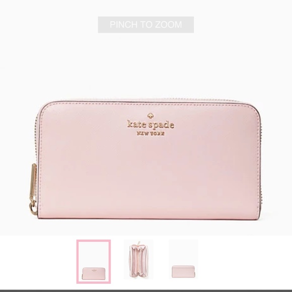 BRAND NEW Kate Spade Tote/Laptop Bag and Wallet set - light crepe - Picture 7 of 10